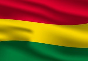 Bolivien Flagge (rot - gelb - grün)