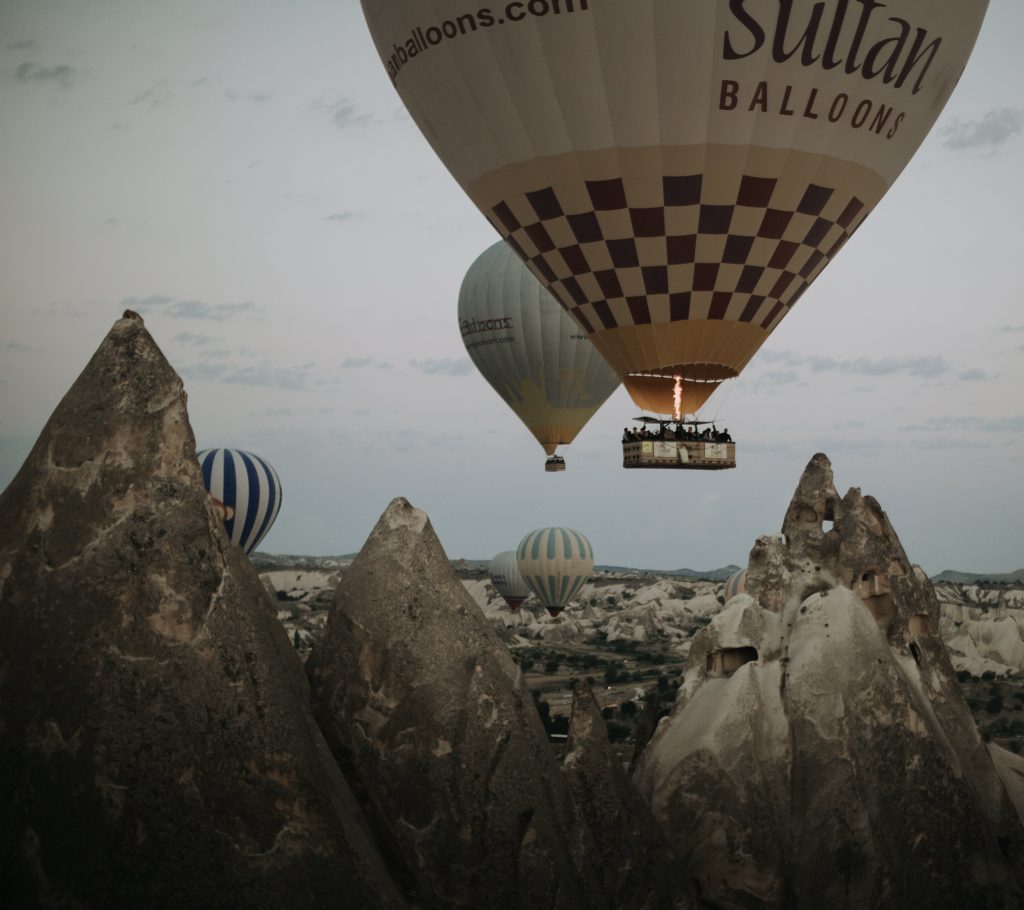 Heißluftballons in Kappadokien