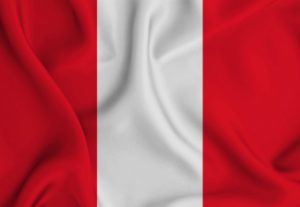 Flagge von Peru (rot - weiß - rot)