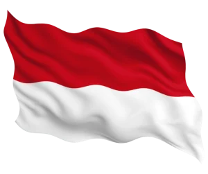 Flagge von Indonesien (rot - weiß)