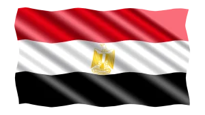 Flagge von Ägypten (rot-weiß-schwarz)
