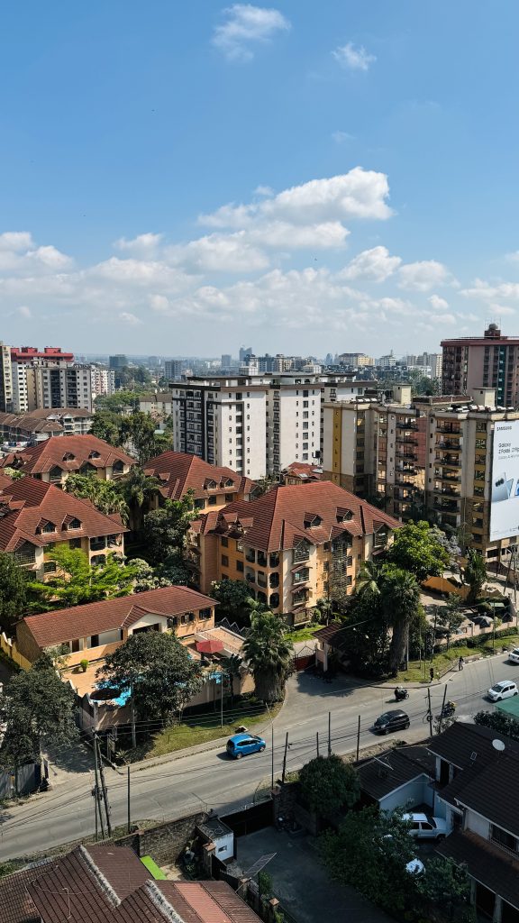 Ausblick vom Air BnB in Nairobi