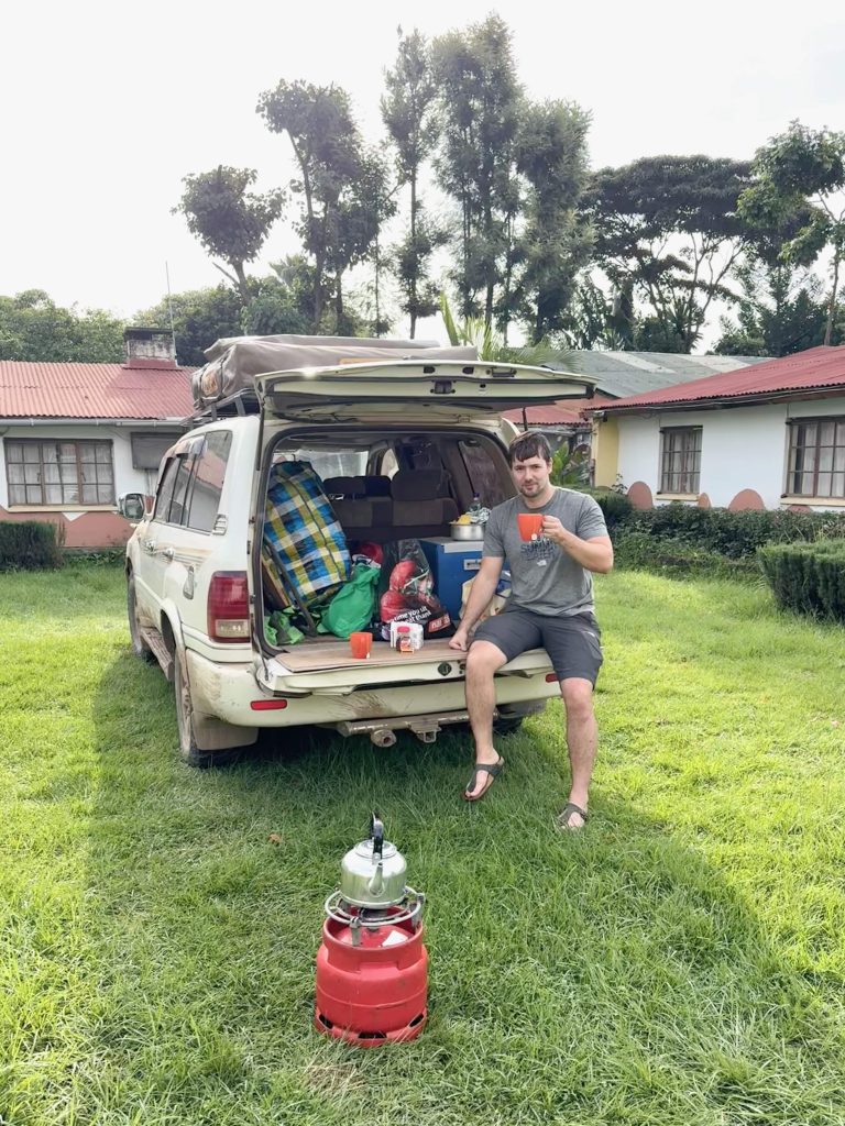 Frühstücks-Kaffee im Kivu Resort​ am Lake Nakuru